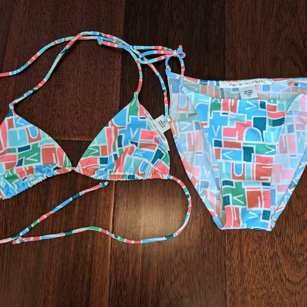 VINTAGE: Diane vonFurstenberg bikini Swim Set